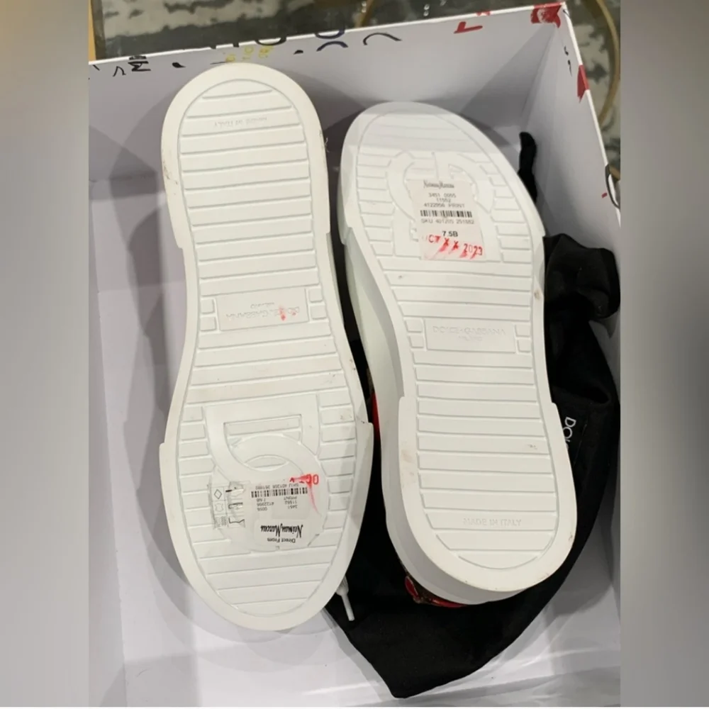 NWT NIB Dolce & Gabbana Portofino Cherry Sneakers - Picture 5 of 10